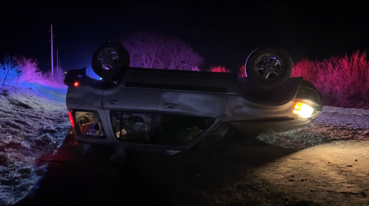 Two injured in rollover crash southeast of Lincoln