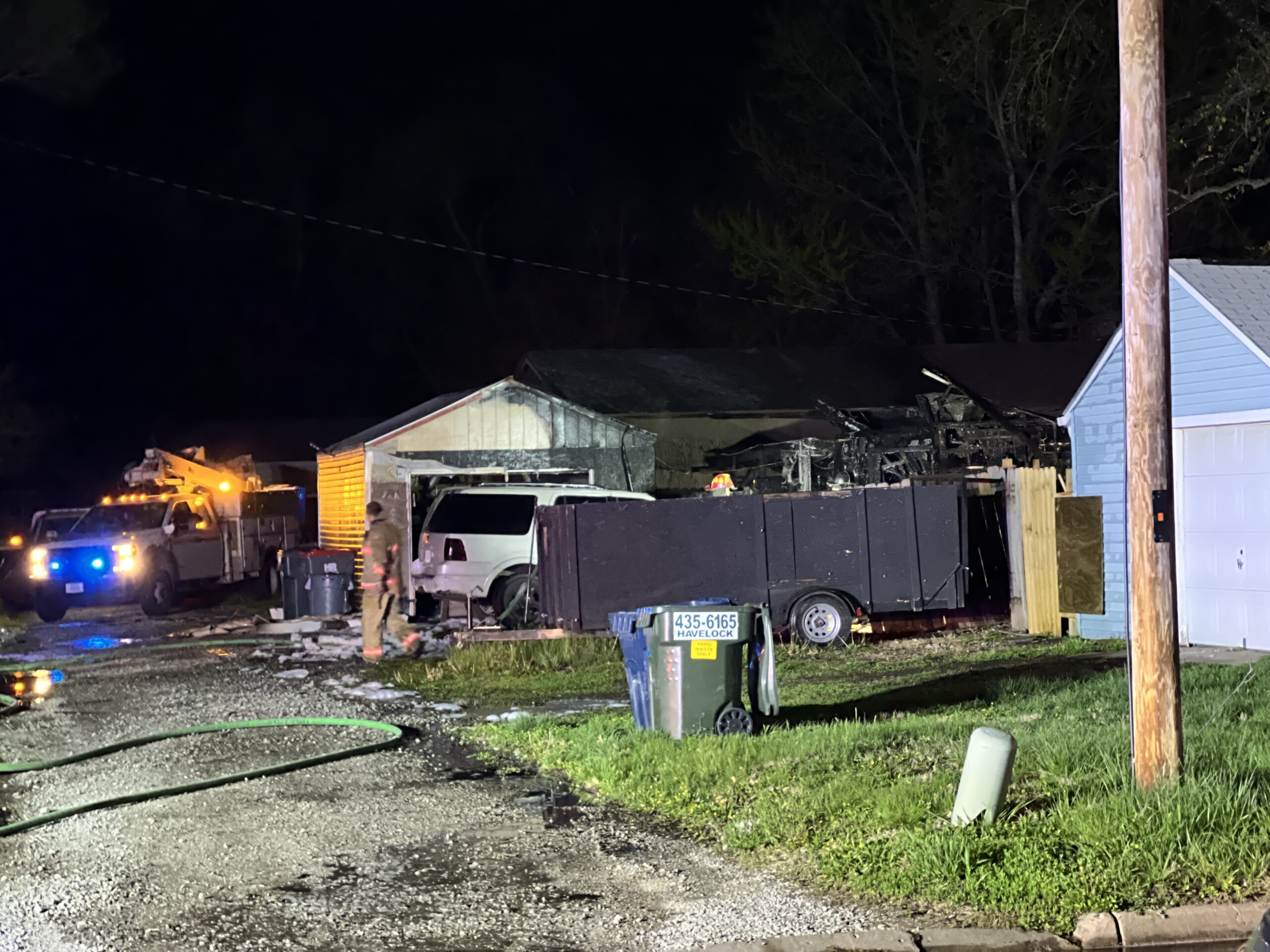 First responders battling fire in northeast Lincoln