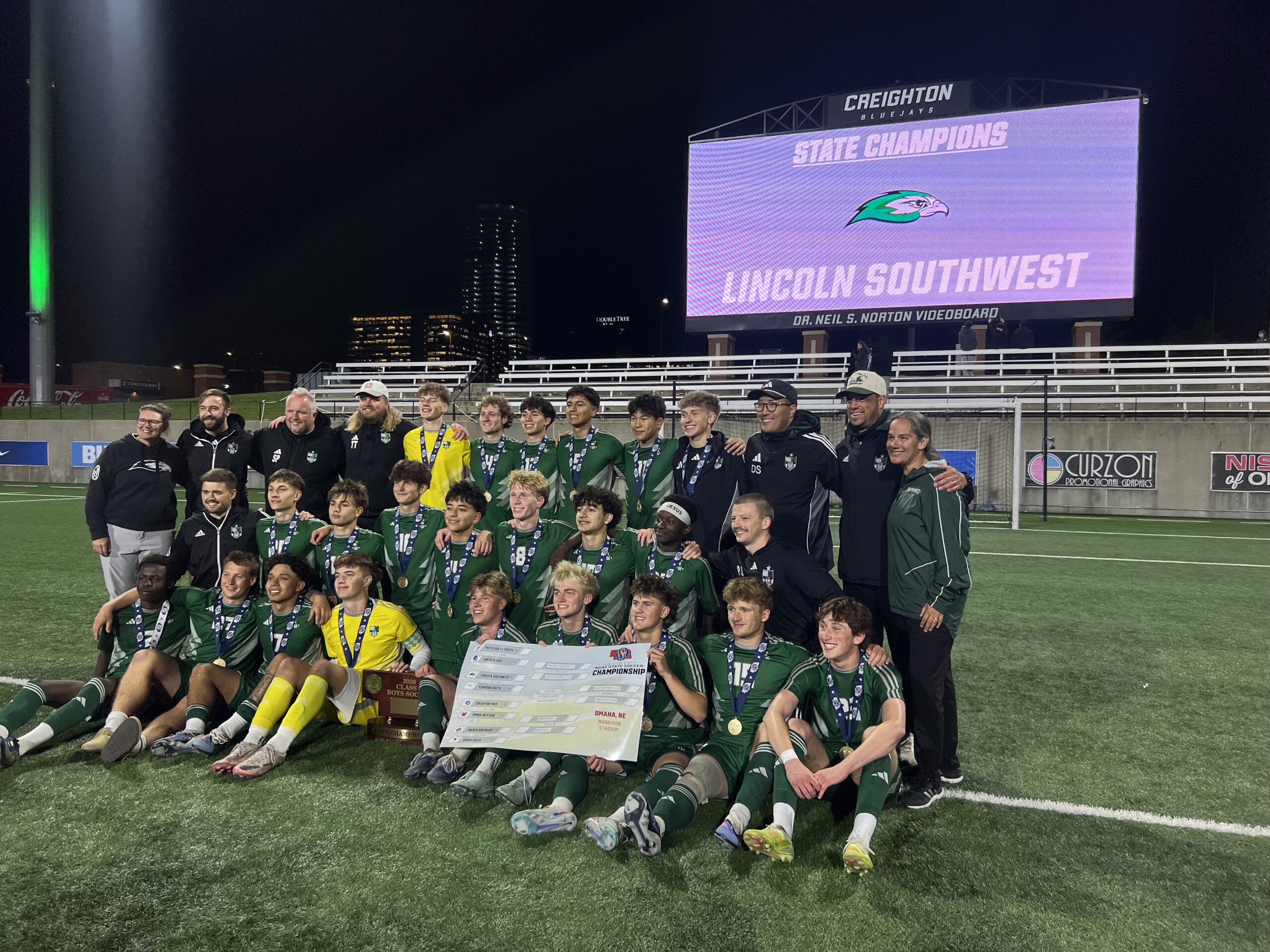 Lincoln Southwest wins the Class A State Soccer Championship
